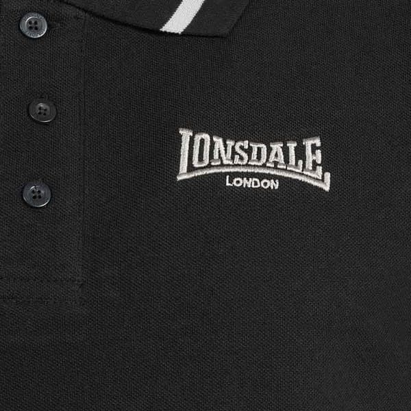 Lonsdale Kortärmad Piké Causton Svart L Man