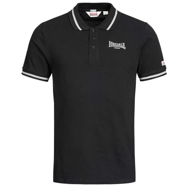 Lonsdale Kortärmad Piké Causton Svart L Man