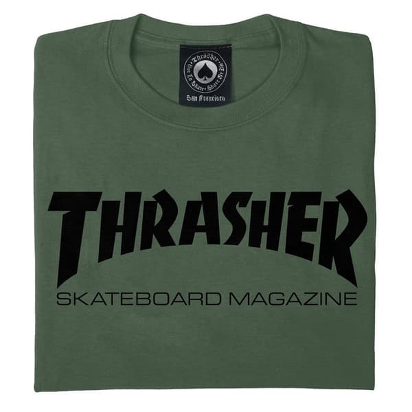 Thrasher Lyhythihainen T-paita Skate Mag Vihreä L Mies