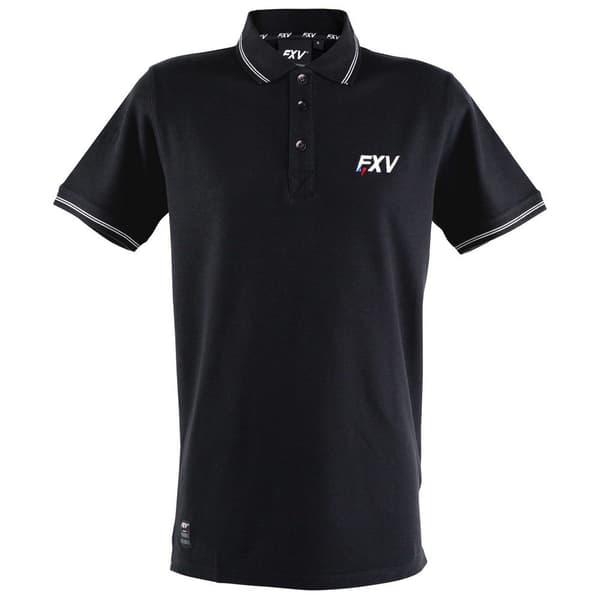 Force Xv Kortärmad Pikétröja Stade Svart XL Man