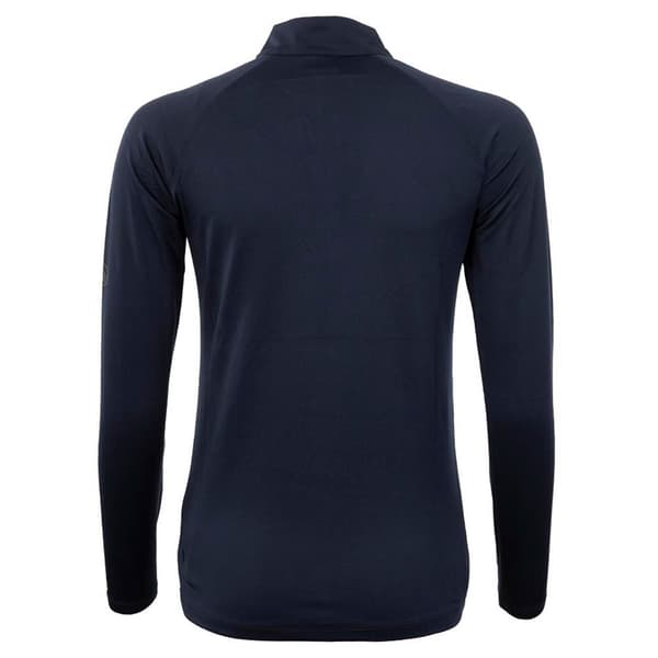 Br Zip-up Långärmad T-shirt Med Hög Hals Event Blå M