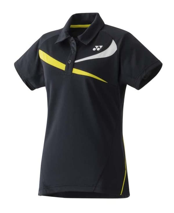 Yonex Kortärmad Pikétröja Team 20240 Svart S Kvinna