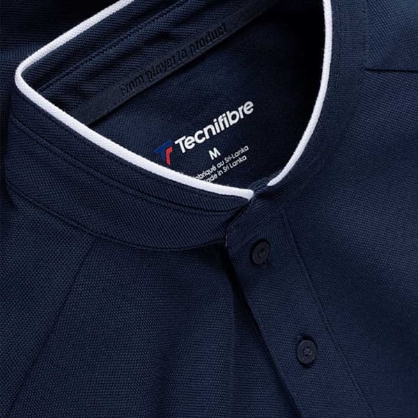 Tecnifibre Kortärmad Piké Pique Blå 2XL Man