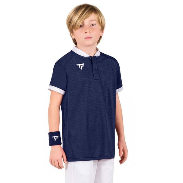 Tecnifibre Kortärmad Piké Team Mesh Blå 6-8 Years