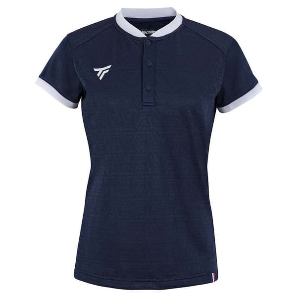 Tecnifibre Kortärmad Piké Team Mesh Blå XS Kvinna