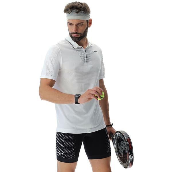 Uyn Kortärmad Piké Padel Series Vit M Man