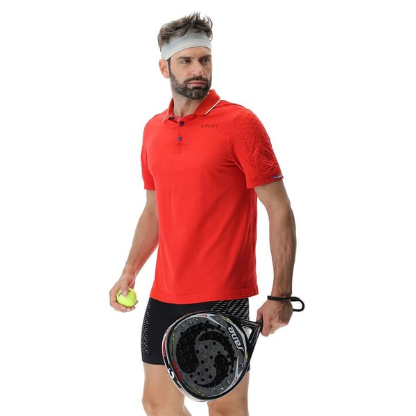 Uyn Kortärmad Piké Padel Series Röd L Man