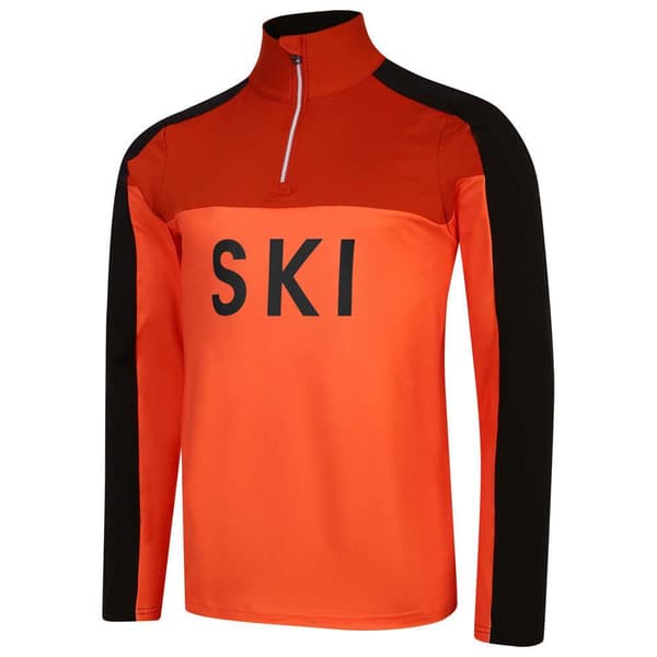 Dare2b Langærmet T-shirt Med Halv Lynlås Ski Core Orange L Mand