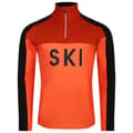 Miniatyrbillede 1 af 5: Dare2b Langærmet T-shirt Med Halv Lynlås Ski Core Orange L Mand