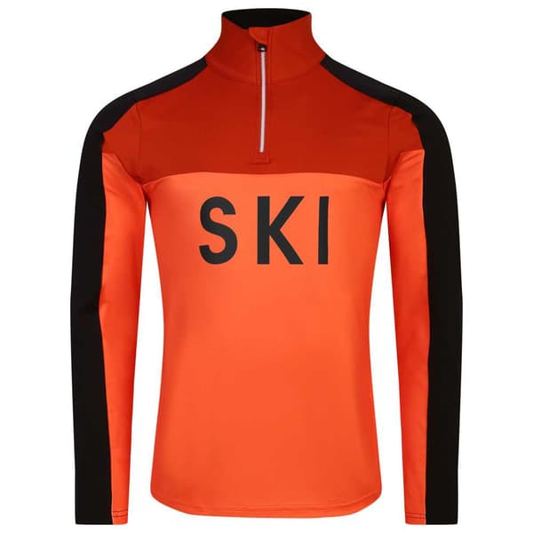Dare2b Langærmet T-shirt Med Halv Lynlås Ski Core Orange L Mand