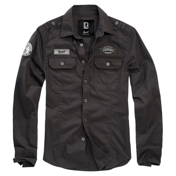 Brandit Långärmad Tröja Luis Vintage Svart 2XL Man