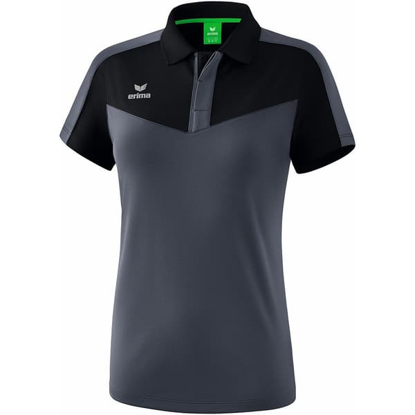 Erima Skjortehold Polo Sort 44 Kvinde