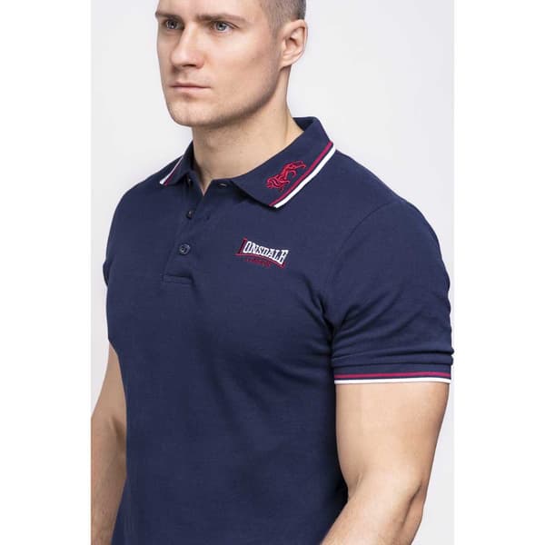 Lonsdale Kortærmet Polo Lion Blå 3XL Mand
