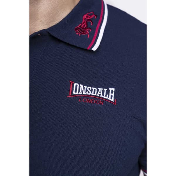Lonsdale Kortærmet Polo Lion Blå 3XL Mand