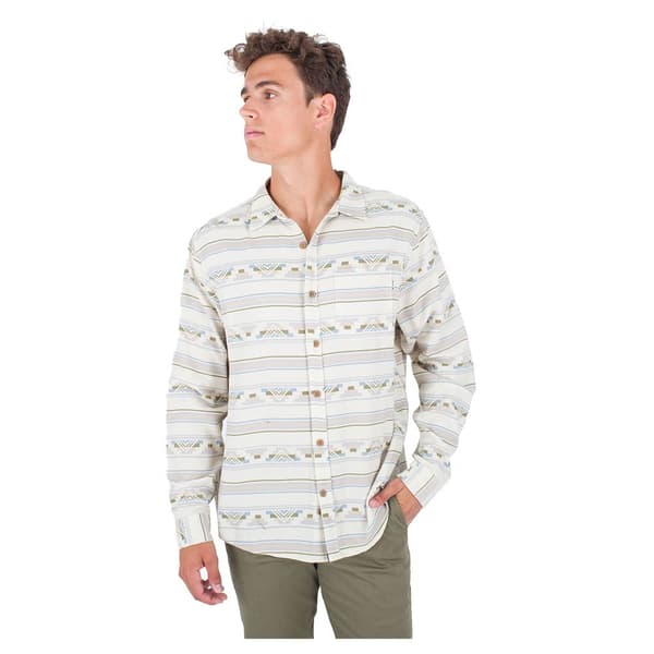 Hurley Kortærmet Skjorte Portland Organic Beige S Mand