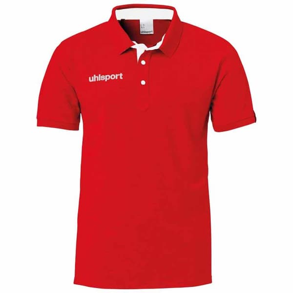 Uhlsport Kortærmet Poloshirt Essential Prime Rød 5XL Dreng