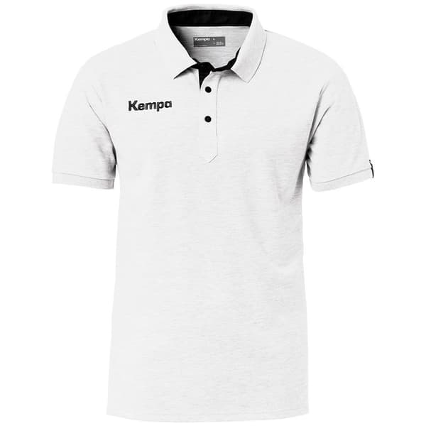Kempa Kortærmet Polo Prime Hvid 3XL Mand