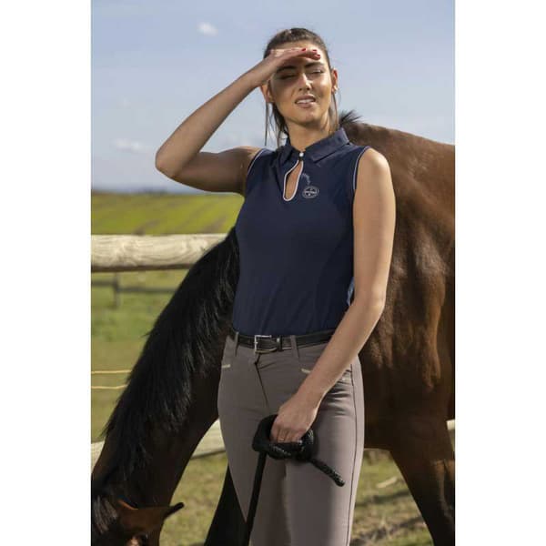 Equitheme Kortærmet Polo Sarah Blå XL