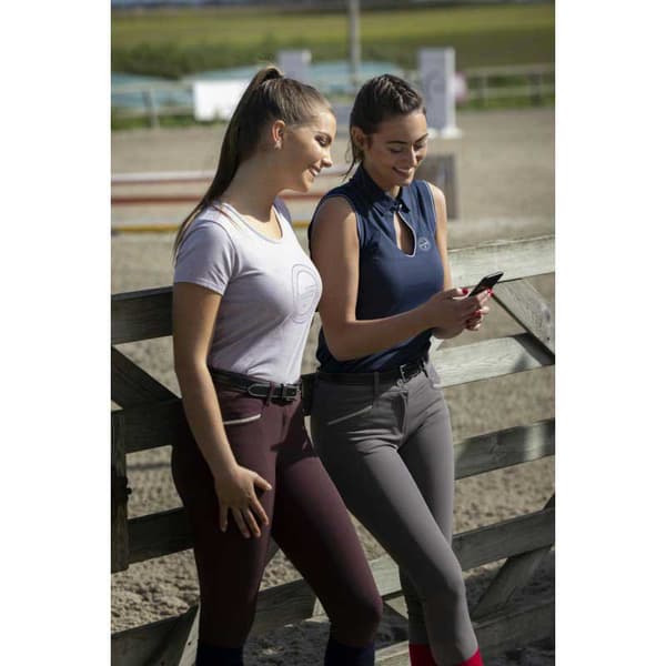 Equitheme Kortærmet Polo Sarah Blå XL