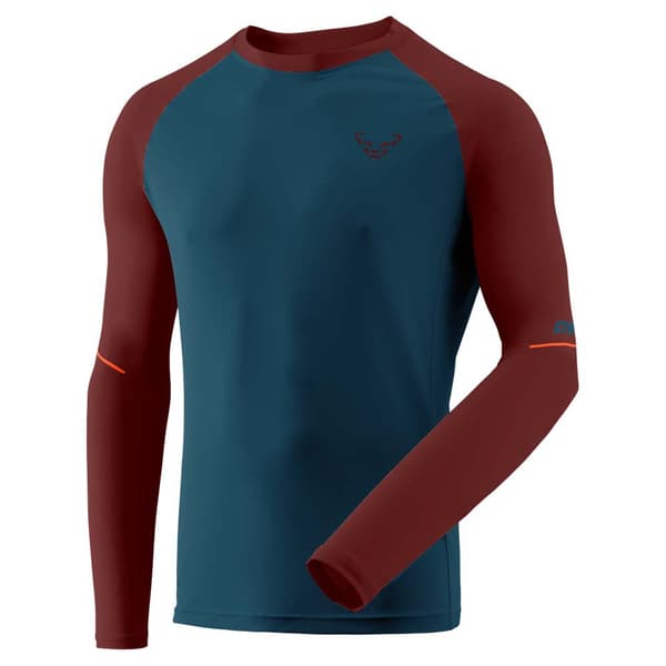 Dynafit Langærmet T-shirt Alpine Pro Rød,Blå XL Mand