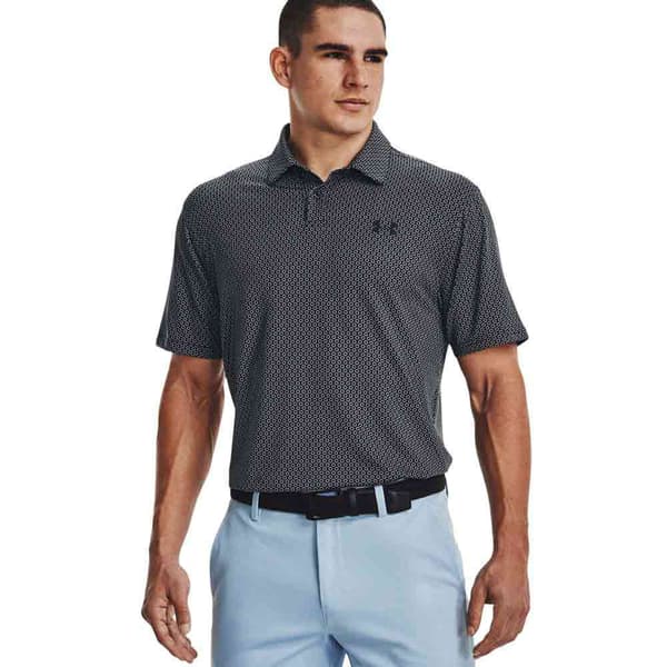 Under Armour Lyhythihainen Poolo Tee To Green Printed Harmaa S Mies