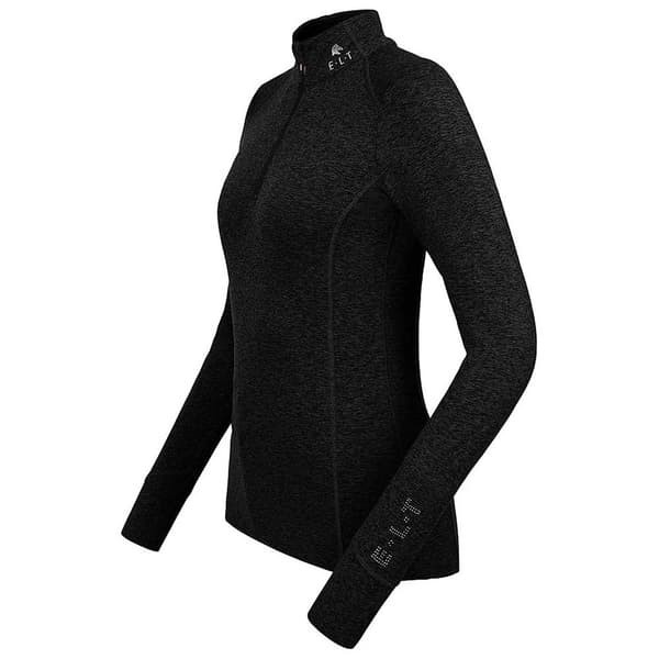 E.l.t. Långärmad T-shirt Functional Zip Milano Svart XL