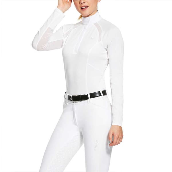 Ariat Långärmad Piké Sunstopper 2.0 Vit M