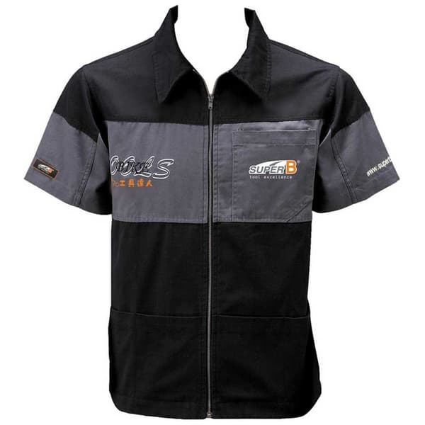 Super B Officiel Kortærmet Skjorte Sort XL Mand