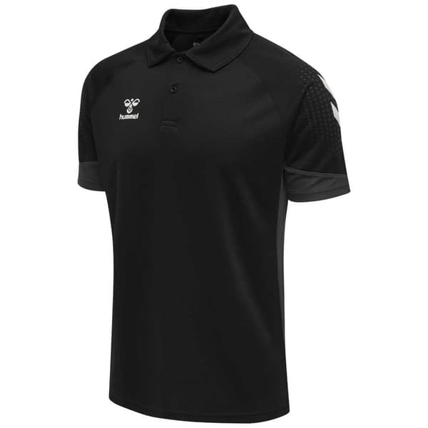 Hummel Kortärmad Pikétröja Lead Functional Svart S Man