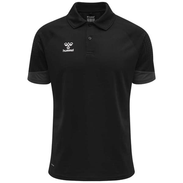 Hummel Kortärmad Pikétröja Lead Functional Svart S Man