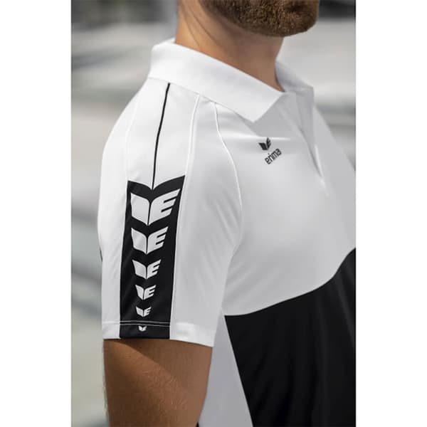Erima Kortærmet Polo Six Wings Hvid 3XL Mand