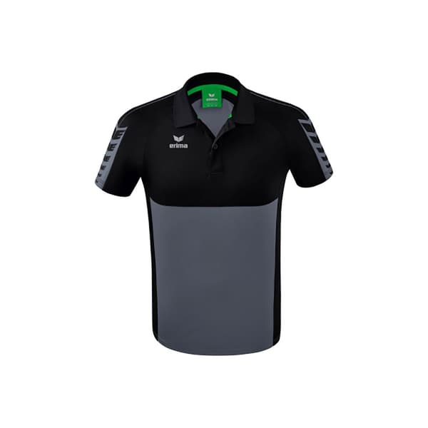 Erima Kortærmet Polo Six Wings Sort 2XL Mand