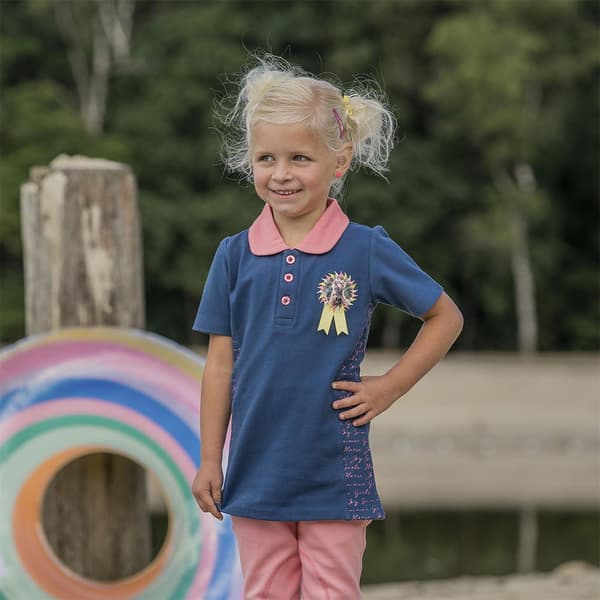 Horka Kortärmad Piké Poppy 451410 Blå 152 cm