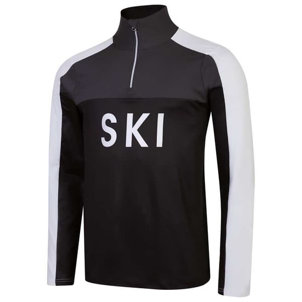 Dare2b Langærmet T-shirt Med Halv Lynlås Ski Core Grå 2XL Mand