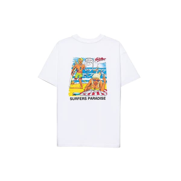 Shark Attack Kortärmad T-shirt Surfers Paradise Vit L Man