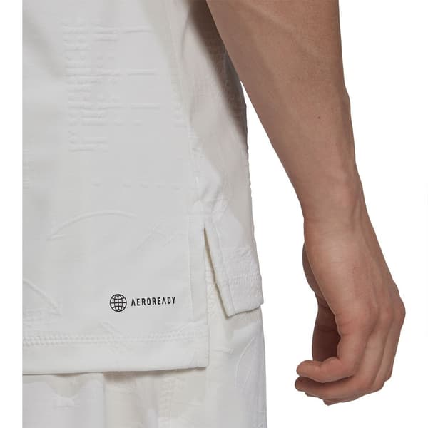 Adidas Kortärmad Piké London Vit S Man