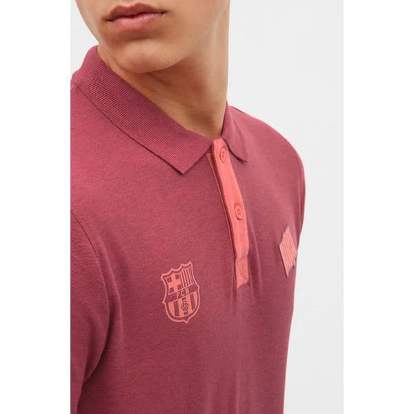 BarÇa Kortærmet Polo Rosa XL Mand