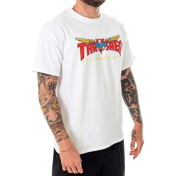 Thrasher Kortærmet T-shirt Venture Collab Flerfarvet S Mand