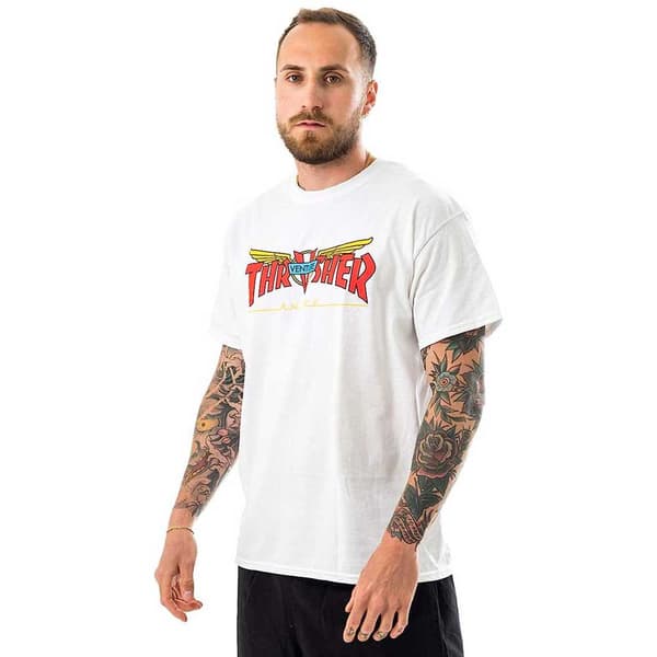 Thrasher Kortærmet T-shirt Venture Collab Flerfarvet S Mand