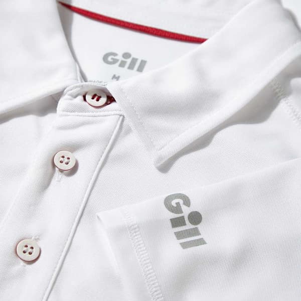 Gill Kortærmet Poloshirt Uv Tec Hvid S Mand