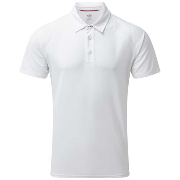 Gill Kortærmet Poloshirt Uv Tec Hvid S Mand
