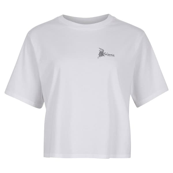 O´neill Kortärmad T-shirt Global Fire Lily Vit XL Kvinna