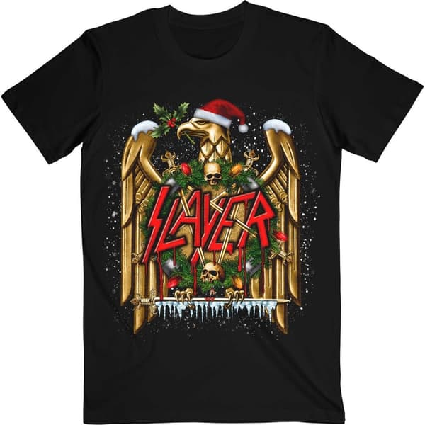 Slayer Unisex T-Shirt: Holiday Eagle (X-Large)