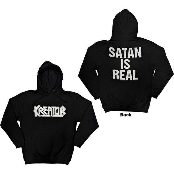 Kreator Unisex Pullover Hoodie: Satan Is Real (Back Print) (XX-Large)