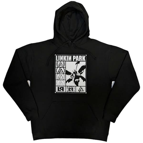 Linkin Park Unisex Pullover Hoodie: Logos Rectangle (Medium)
