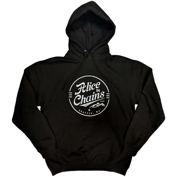 Alice In Chains Unisex Pullover Hoodie: Circle Emblem (Small)
