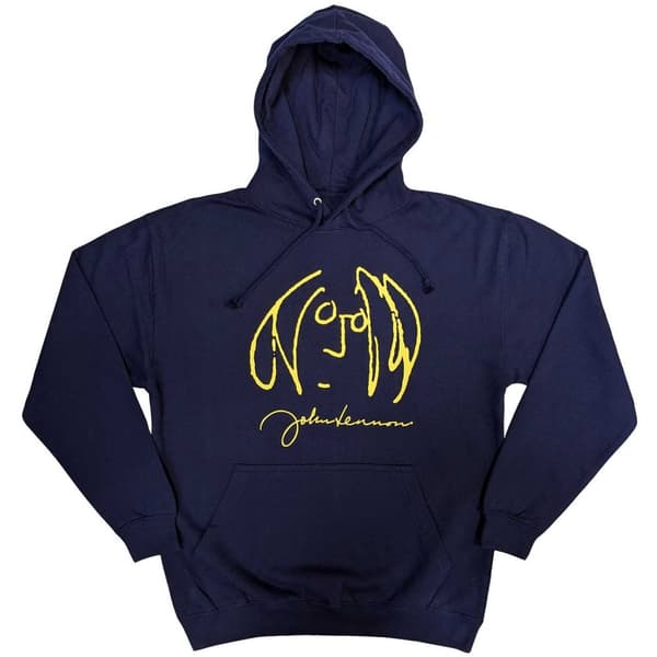 John Lennon Unisex Pullover Hoodie: Self Portrait (Large)