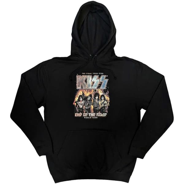 KISS Unisex Pullover Hoodie: End Of The Road Final Tour (Medium)