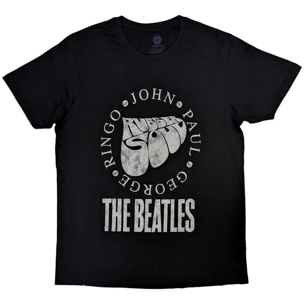 The Beatles Unisex T-Shirt: Rubber Soul Names (Small)
