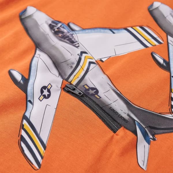 vidaXL T-shirt med långa ärmar för barn mörk orange 104